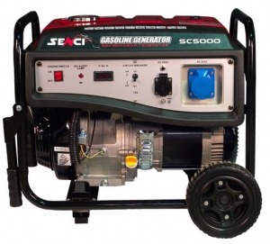 Генератор бензиновый SENCI SC5000-M 4,2-4.5кВт ручной старт