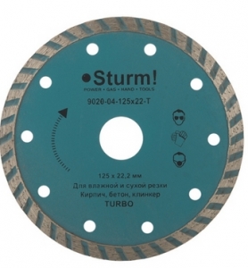 Алмазный диск Sturm Турбо d=125 мм 9020-04-125*22-T