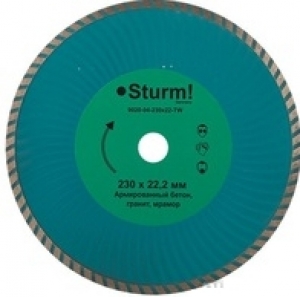 Алмазный диск Sturm Турбо d=230 мм 9020-04-230*22-T