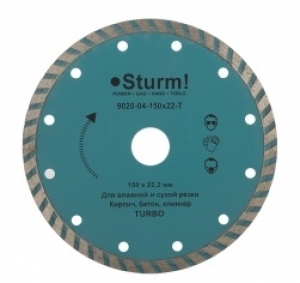 Алмазный диск Sturm ТурбоWave d=150 мм 9020-04-150*22-TW