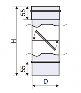 Регулятор тяги (толщина - 0,8 мм., диаметр - 110 мм.)