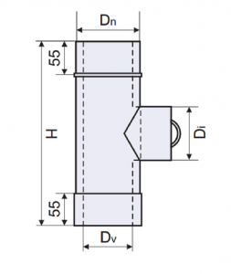 Ревизия нерж/оцинк (толщина - 0,6 мм., диаметр - 100 мм.)