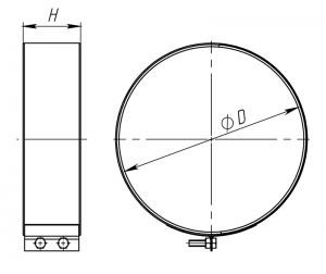 Хомут обжимной (диаметр - 420 мм.)