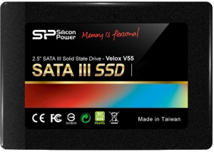 SSD накопитель SILICON POWER 32GB V55 SATAIII 2.5+3.5 адаптер