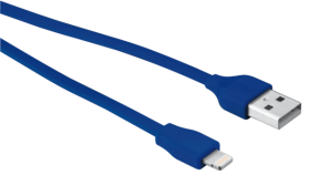 Кабель URBAN REVOLT FLAT LIGHTNING CABLE 20cm (Синий)