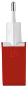 Сетевая зарядка URBAN REVOLT DUAL SMART WALL CHARGER (Красный)