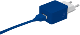 Сетевая зарядка URBAN REVOLT DUAL SMART WALL CHARGER (Синий)