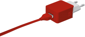 Сетевая зарядка URBAN REVOLT SMART WALL CHARGER (Красный)