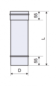 Труба (длина - 0,5 м., толщина - 0,6 мм., диаметр - 220 мм.)